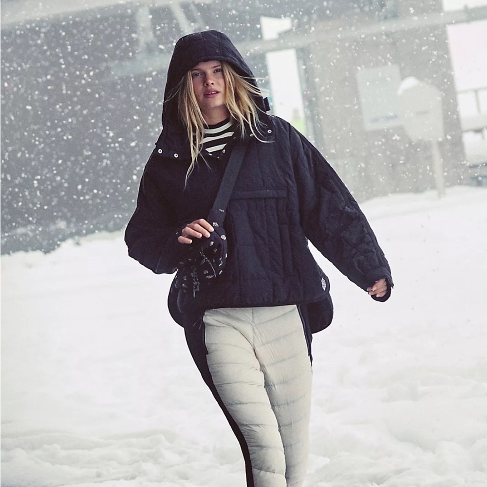 Pippa Packable Pullover Puffer | FP Movement | sz L Black